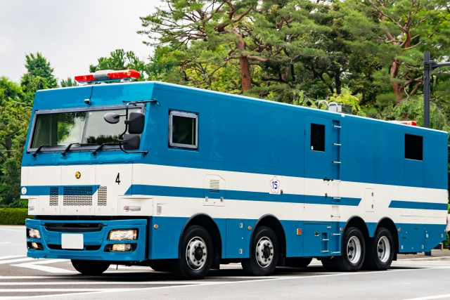 警察庁の要望により整備された放射線防護車