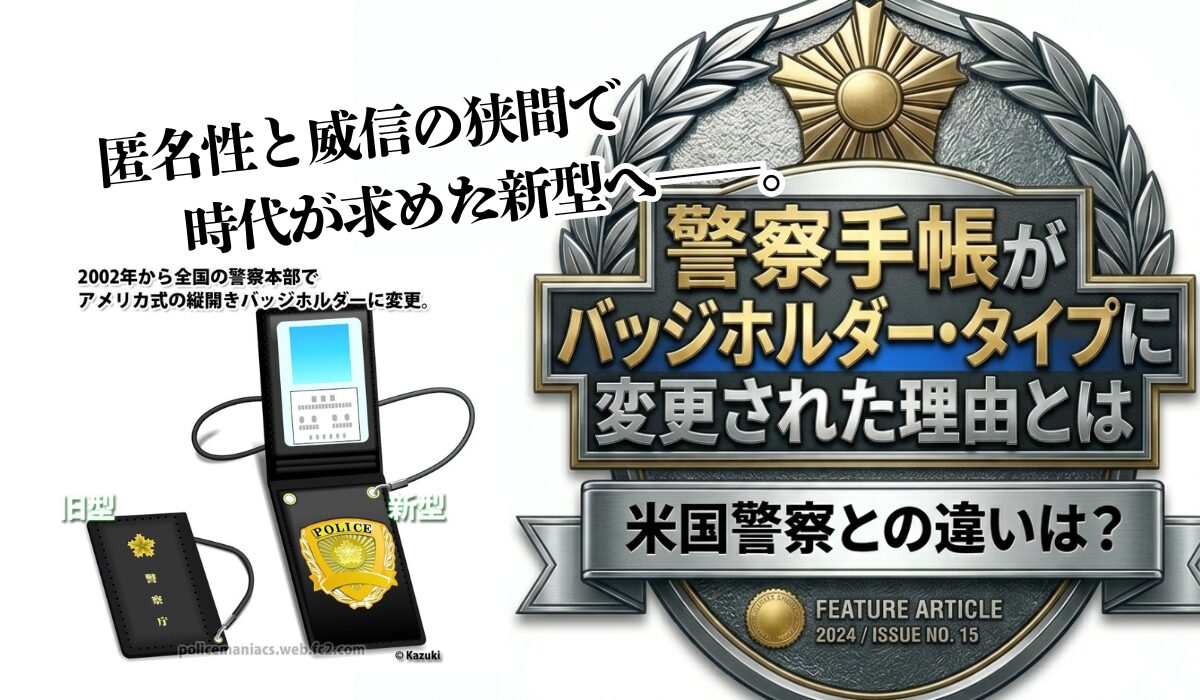 警察官の警察手帳がバッジホルダー式およびカード型用紙の証票タイプに 