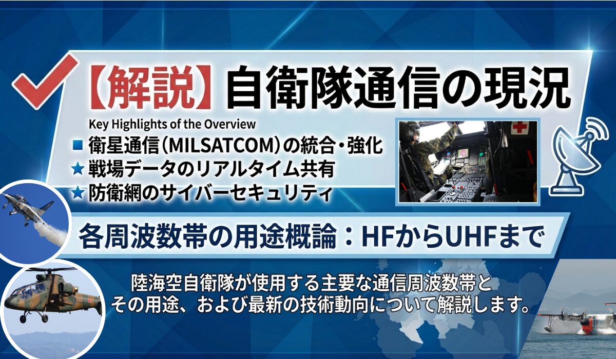 解説】自衛隊無線の仕組み──各周波数帯の用途と特徴 | シグナリーファン