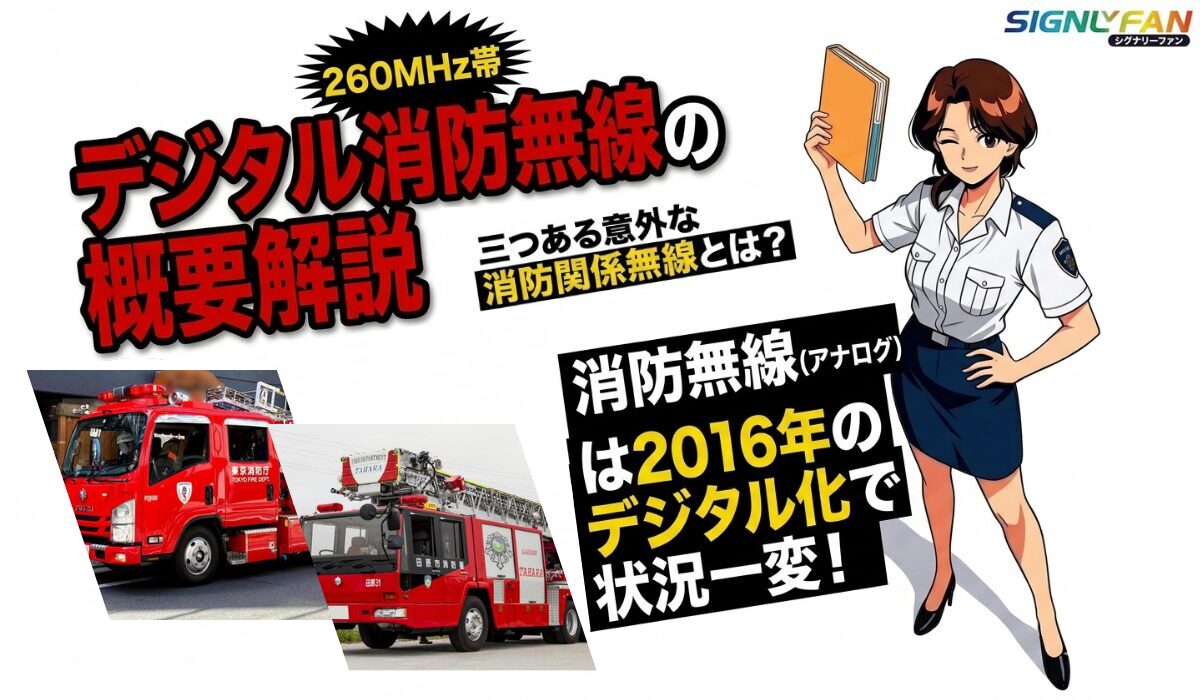 デジタル消防無線とは？ー三つある意外な消防関係無線の受信概論